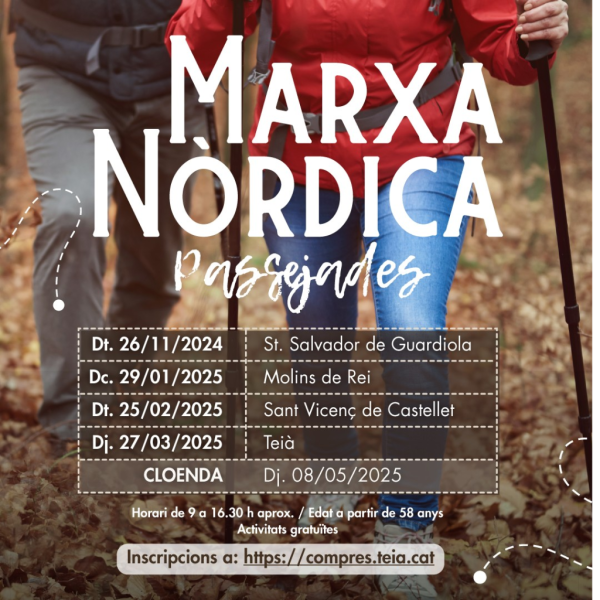 Marxa nòrdica: 27 de març. Teià